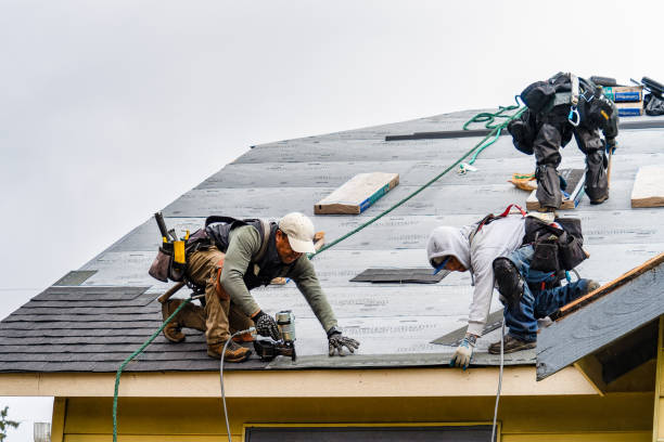 Professional Gutter Installation technician working in Kirkland, WA